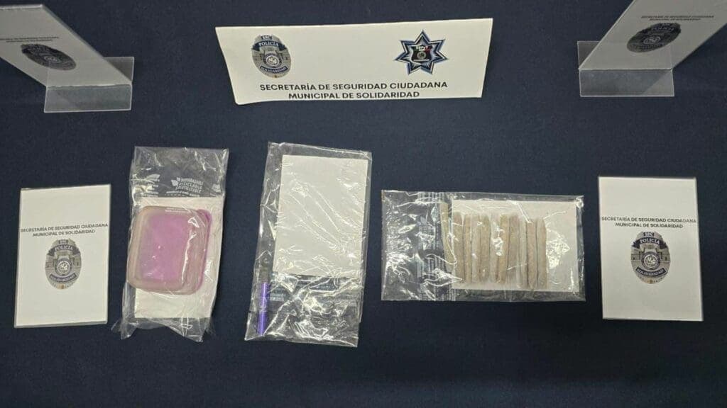 Hombre es detenido con 11 cigarrillos de marihuana en Playa del Carmen