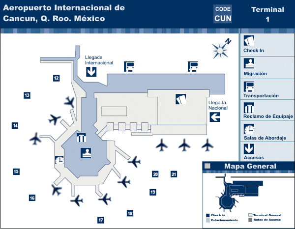 Aeropuerto Cancún con más pasajeros Internacionales que México DF