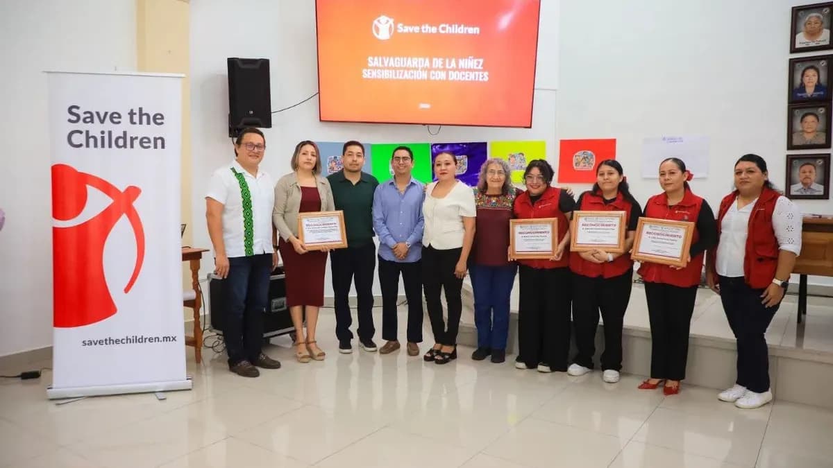 Taller de salvaguarda de la niñez para docentes en Playa del Carmen