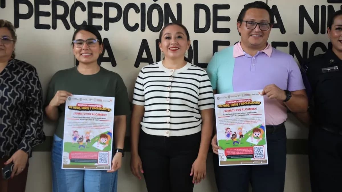 Gobierno de Playa del Carmen consulta a niñas, niños y adolescentes sobre políticas públicas
