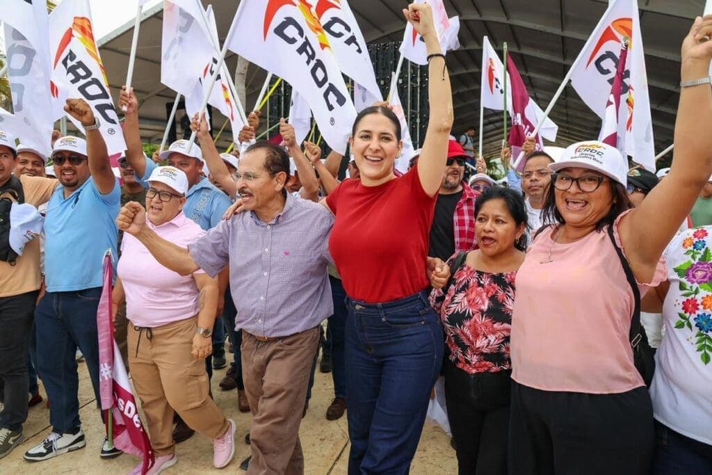 Claudia Sheinbaum, Mara Lezama y Estefanía Mercado trabajan por Q. Roo y Playa del Carmen