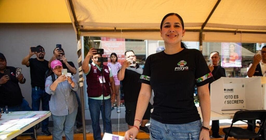 Estefanía Mercado invita a las y los playenses a participar en la elección del Poder Judicial
