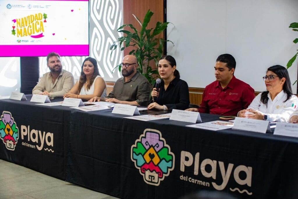 Estefanía Mercado presenta “Navidad Mágica 2025”, el festejo más grande del Caribe Mexicano en Playa del Carmen