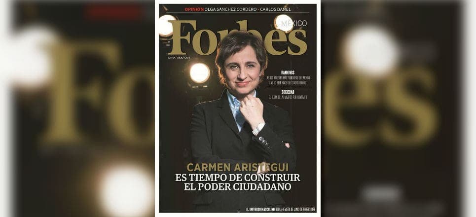 Forbes dedica su portada a Aristegui