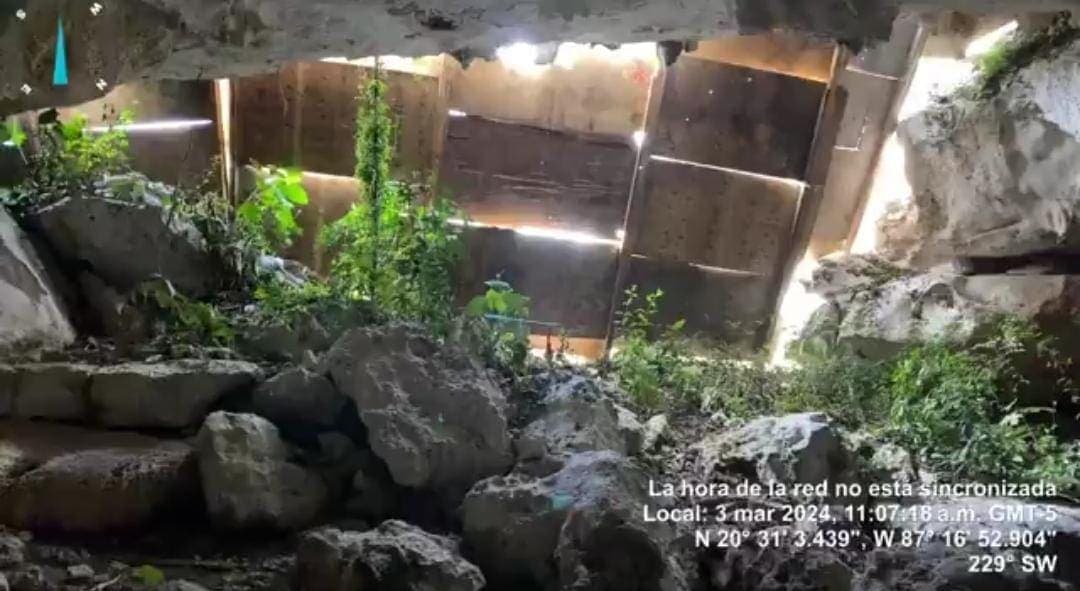 Ambientalistas denuncian que trabajadores del Tren Maya cerraron el paso a la cueva Oppenheimer