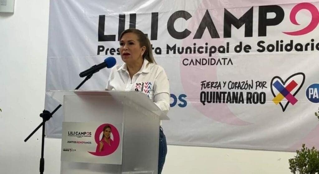 Invita Lili Campos a la gente de Playa del Carmen a su cierre de campaña en la plaza 28 de julio