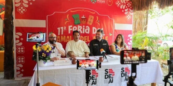 Anuncia gobierno de Estefanía Mercado la 11ª Feria del Tamal y del Atole en Playa del Carmen