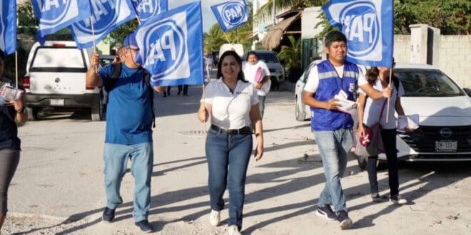 Arranca Mayuli Martínez su campaña al Senado arropada por los líderes de la oposición en Q. Roo