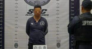 Detienen a hombre con envoltorios de posible narcótico en fraccionamiento Porto Alto en Playa del Carmen