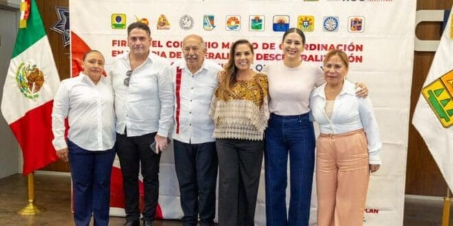 Estefanía Mercado atestigua firma de convenio entre INAFED y gobierno de Quintana Roo para fortalecer a los municipios