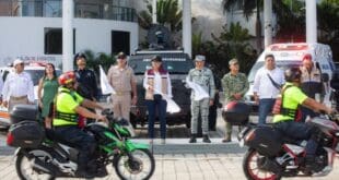 Estefanía Mercado da el banderazo de inicio del Operativo Vacacional de Verano 2025 en Playa del Carmen