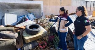 Estefanía Mercado encabeza jornada de descacharrización en Villas del Sol