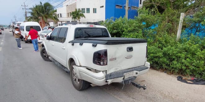 Extranjeros causan ‘carambola’ cuádruple en Playa del Carmen