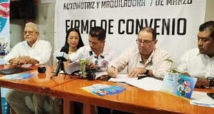 Firman convenio para brindar seguros y atención médica a 30 mil trabajadores de la industria automotriz en Quintana Roo