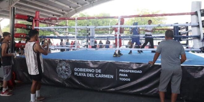 Gobierno de Estefanía Mercado pone en marcha el programa “Box en tu colonia” para fomentar el deporte en Playa del Carmen