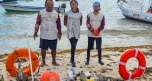 Gobierno de Estefanía Mercado refuerza acciones de limpieza submarina en Playa del Carmen