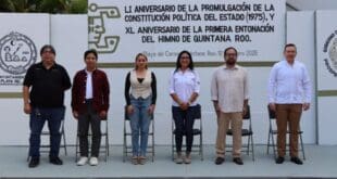 Gobierno de Playa del Carmen conmemora 51 aniversario de la Constitución de Quintana Roo