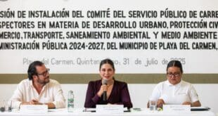 Instala Estefanía Mercado el Comité del Servicio Público de Carrera para Inspectores en Playa del Carmen