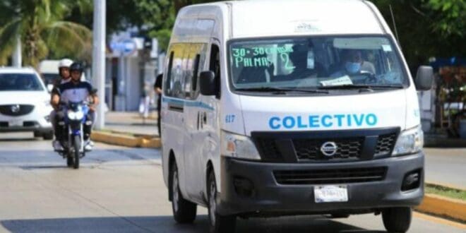 No hay petición para que aumente la tarifa del transporte público en Solidaridad